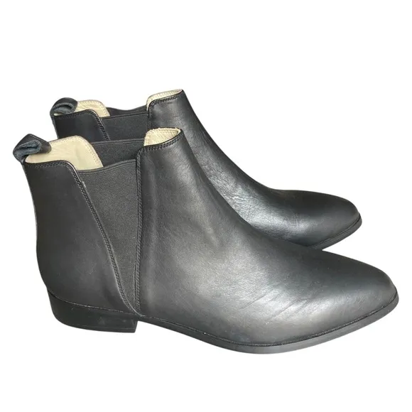 Nisolo Black Leather Ankle Boots
