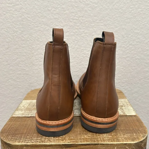 Nisolo Marco All Weather Brown Leather Chelsea Boots Size 10.5