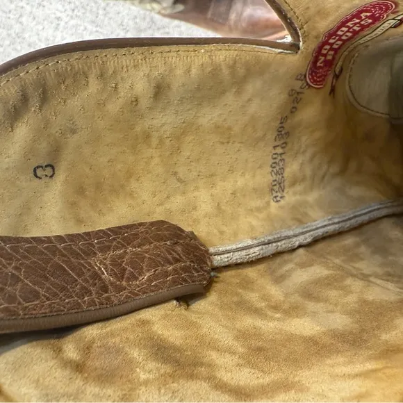 Nocona Western Cowboy Boots White/ Brown women's size 8