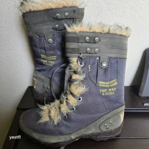 North Face Military Lace Up TNF NSE 4-3284 Boots 9.5