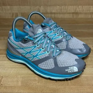 North Face Ultra TR Running Shoes Vibram hiking Athletic Sneakers Size 6 Blue