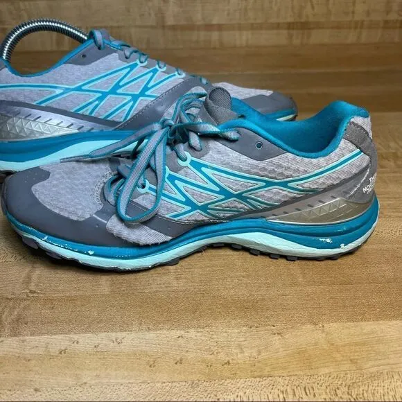 North Face Ultra TR Running Shoes Vibram hiking Athletic Sneakers Size 6 Blue