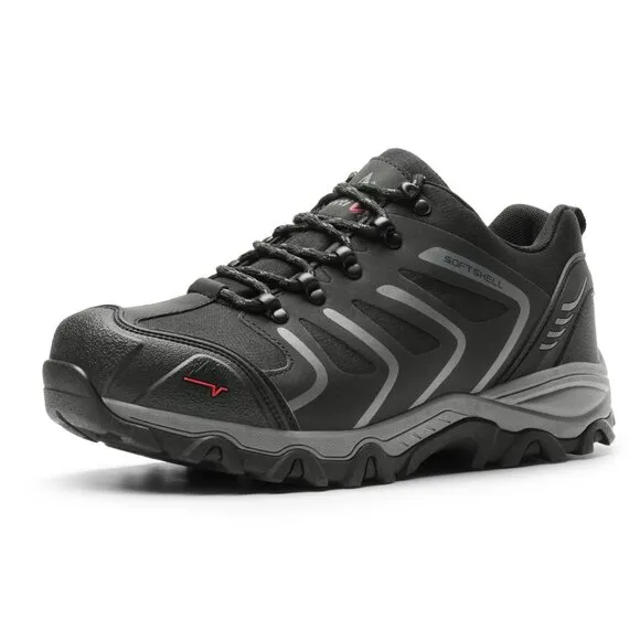 Norti V8 Mens Hiking Shoes Low Top Waterproof Trekking Trails Work Climbing Shoe