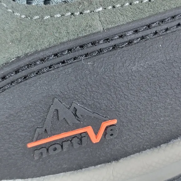 NORTIV 8 Quest 1 Men's Gorpcore Hiking Waterproof Shoes Black/Gray/Orange  10.5