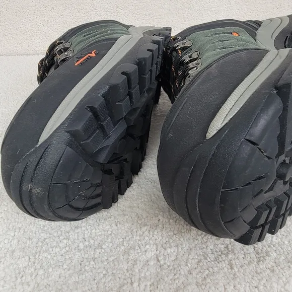 NORTIV 8 Quest 1 Men's Gorpcore Hiking Waterproof Shoes Black/Gray/Orange  10.5