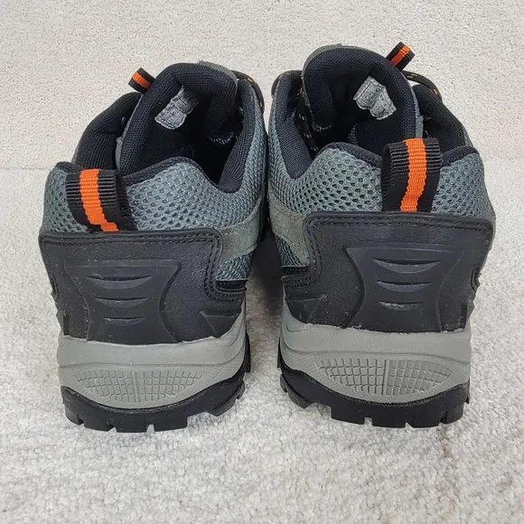 NORTIV 8 Quest 1 Men's Gorpcore Hiking Waterproof Shoes Black/Gray/Orange  10.5