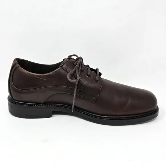 Nunn Bush Denali Waterproof Leather Comfort Shoes Gel Brown Oxfords Size 9.5
