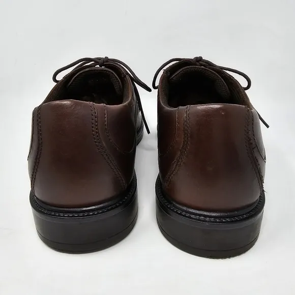 Nunn Bush Denali Waterproof Leather Comfort Shoes Gel Brown Oxfords Size 9.5
