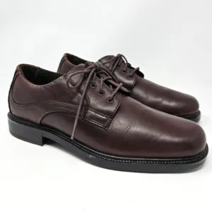 Nunn Bush Denali Waterproof Leather Comfort Shoes Gel Brown Oxfords Size 9.5