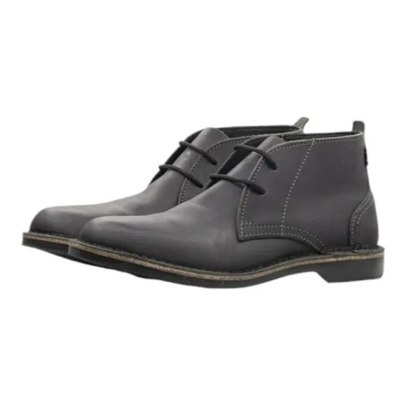 NWOB Veldskoen Chukka Charcoal Gray All Weather Unisex Leather Lace Up Bootie