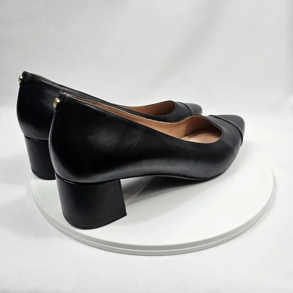 NWOT Cole Haan Go-To Block Heel Pumps Dress Shoes Waterproof Leather Black 10B