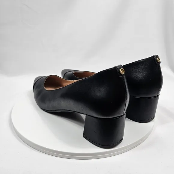 NWOT Cole Haan Go-To Block Heel Pumps Dress Shoes Waterproof Leather Black 10B