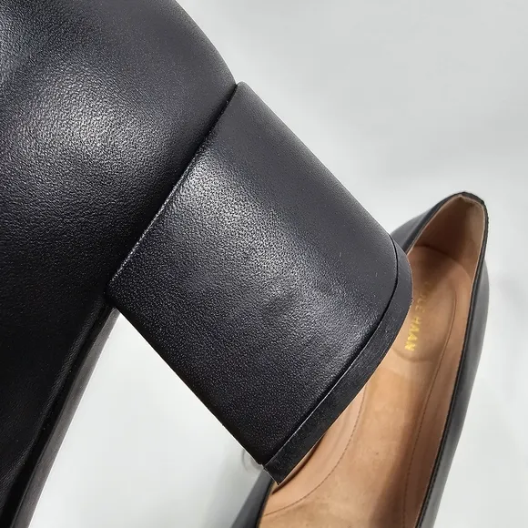 NWOT Cole Haan Go-To Block Heel Pumps Dress Shoes Waterproof Leather Black 10B