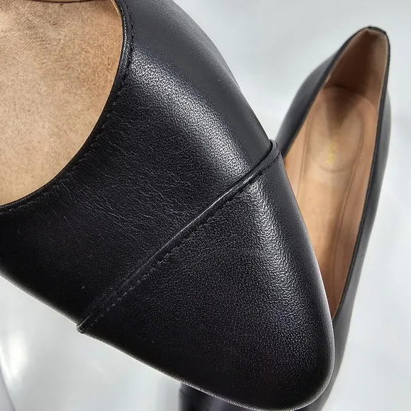 NWOT Cole Haan Go-To Block Heel Pumps Dress Shoes Waterproof Leather Black 10B