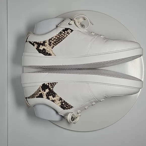 NWOT Cole Haan Grand Crosscourt Modern Tennis Shoe Sneaker Leather White Snake 8
