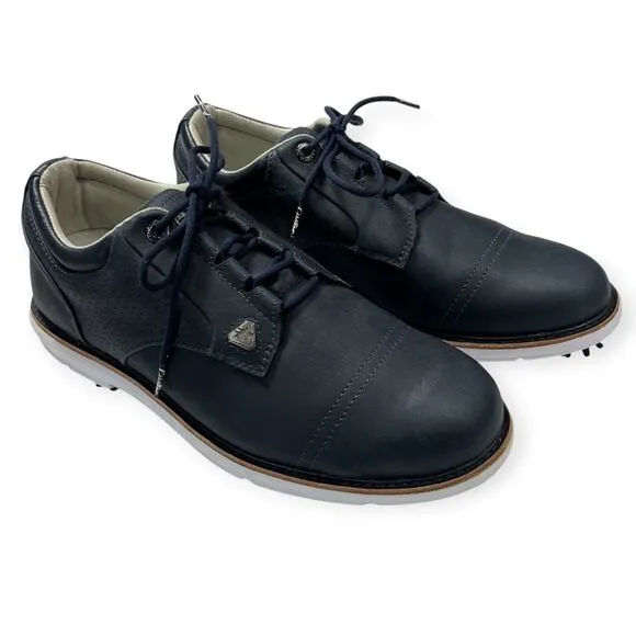 NWOT CUATER TravisMathew Legend Golf Shoes MENS 10 Black Sweet Spot Waterproof