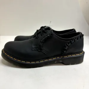 NWOT Dr. Martens 1461 Women's Frill Black Nappa Leather Oxford Shoes Size 9