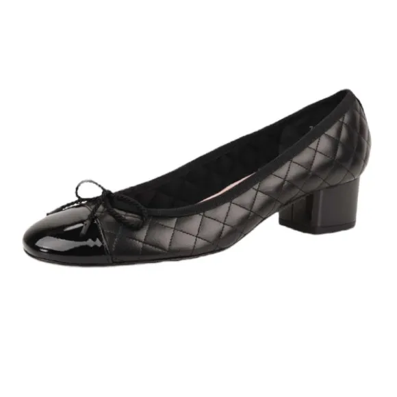 NWOT PAUL MAYER Attitudes TITOU Block Heel Quilted Shoes Size 7.5B