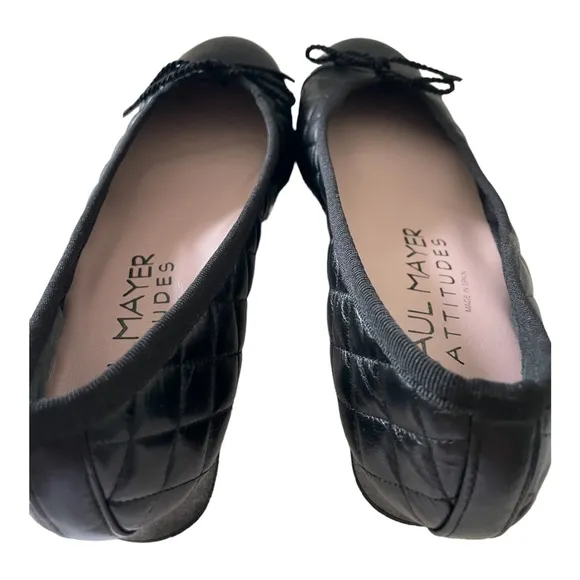NWOT PAUL MAYER Attitudes TITOU Block Heel Quilted Shoes Size 7.5B