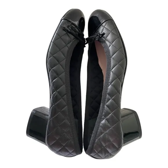 NWOT PAUL MAYER Attitudes TITOU Block Heel Quilted Shoes Size 7.5B
