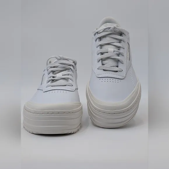 NWOT Reebok Women's Club C Double GEO Comfortable Athletic Shoes White Size 9.5