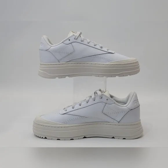 NWOT Reebok Women's Club C Double GEO Comfortable Athletic Shoes White Size 9.5