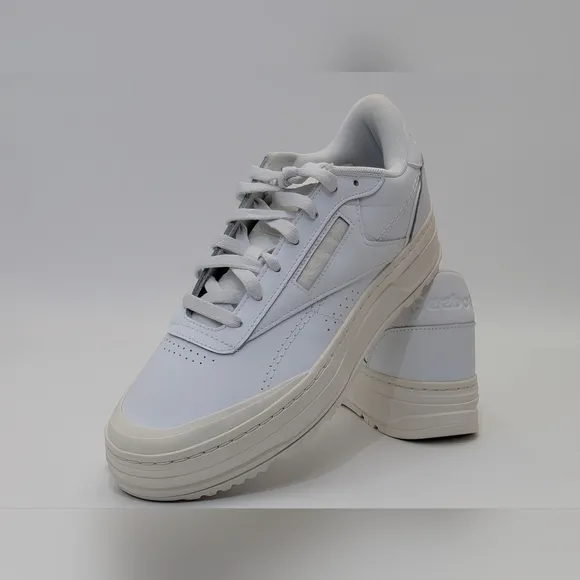 NWOT Reebok Women's Club C Double GEO Comfortable Athletic Shoes White Size 9.5