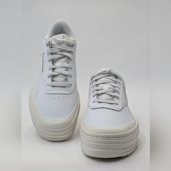 NWOT Reebok Women's Club C Double GEO Comfortable Athletic Shoes White Size 9.5
