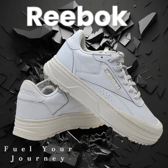 NWOT Reebok Women's Club C Double GEO Comfortable Athletic Shoes White Size 9.5