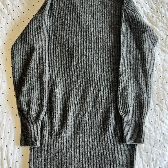 NWOT Theory Grey 100% Wool Sweater Dress - Size M