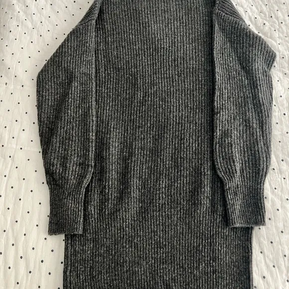 NWOT Theory Grey 100% Wool Sweater Dress - Size M