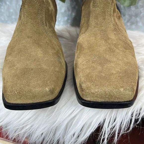 NWOT Free People Maverick Ankle Boots, Khaki Green