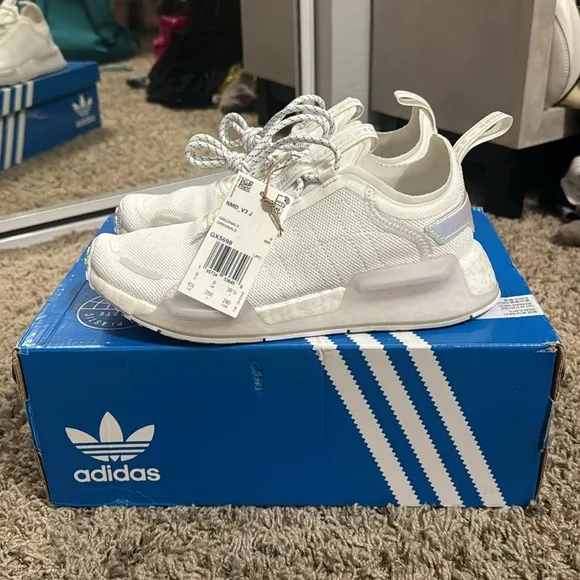 NWT Adidas NMD V3 White Iridescent Sneakers