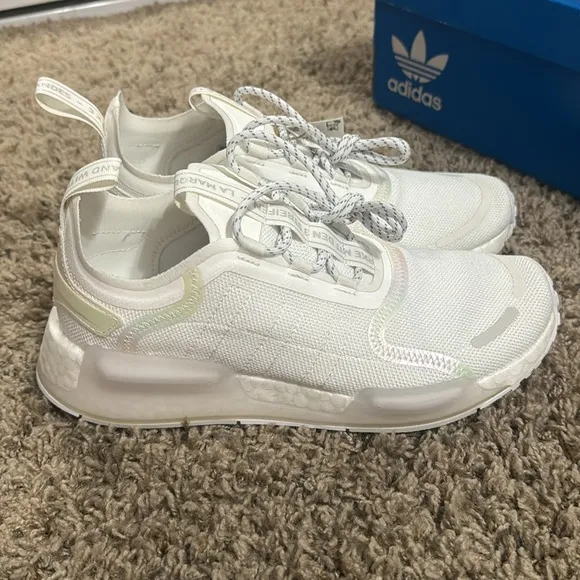 NWT Adidas NMD V3 White Iridescent Sneakers