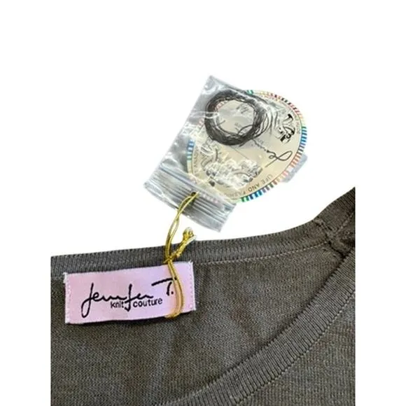NWT! &quot;JENNIFER T. KNIT COUTURE&quot; 3/4 Sleeve SZ 2X Runs Small Grandma Core Sweater