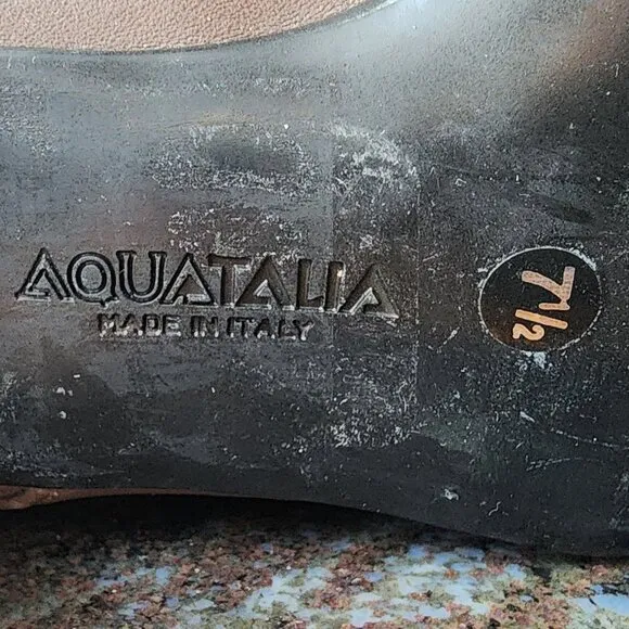 NWT Aquatalia Taupe Leather Ankle Boots Size 7.5