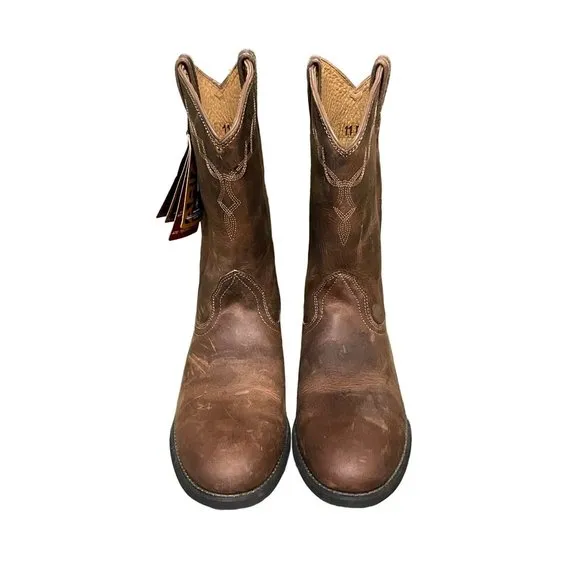 NWT Ariat Size 11 Womens Brown Leather Boots #P-4-8