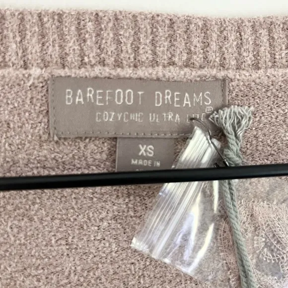 NWT Barefoot Dreams CozyChic Ultra Lite Dockside Pointelle Pullover Sweater XS