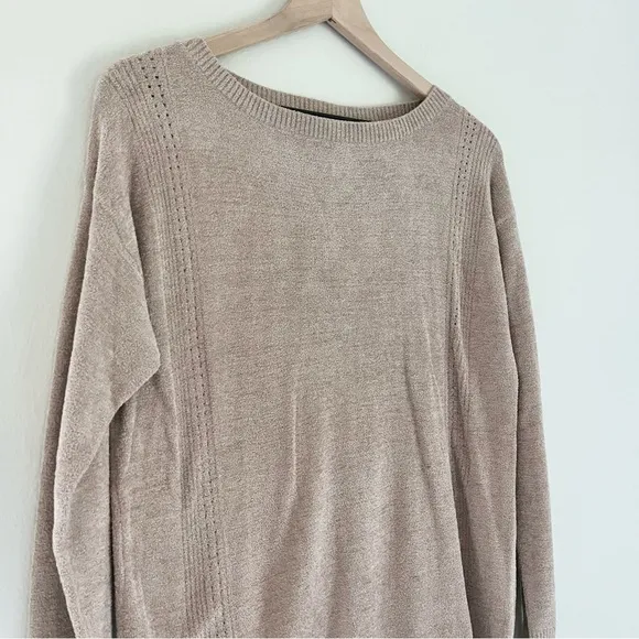 NWT Barefoot Dreams CozyChic Ultra Lite Dockside Pointelle Pullover Sweater XS