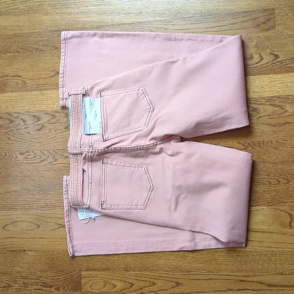 NWT Cotton Citizen Boyfriend Cut Blush Denim Jeans And Matching Belt Size 22