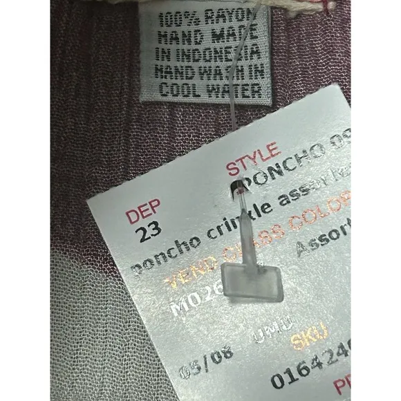 NWT Du  Soleil Poncho One Size