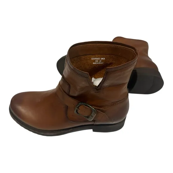 NWT Frye Veronica Brown Leather Ankle Bootie Size 8.5