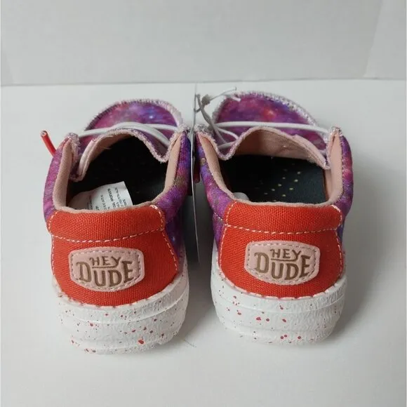 NWT Hey Dude Wally Galaxy Pink Multicolor Toddler Sz TD7