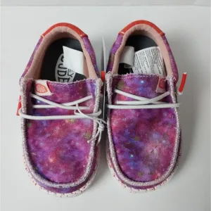 NWT Hey Dude Wally Galaxy Pink Multicolor Toddler Sz TD7