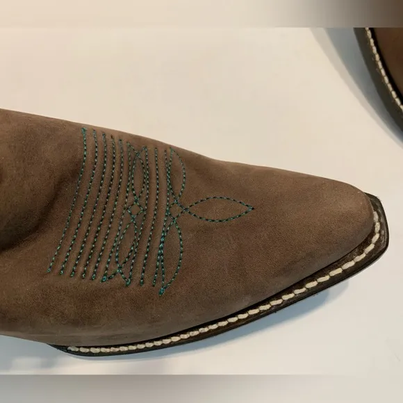 NWT - JUSTIN BOOTS Harlan Cowboy Boots Size 10 - Festival Fun! Reeba Boot Teal