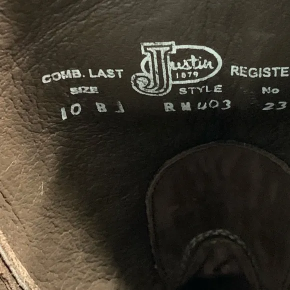 NWT - JUSTIN BOOTS Harlan Cowboy Boots Size 10 - Festival Fun! Reeba Boot Teal
