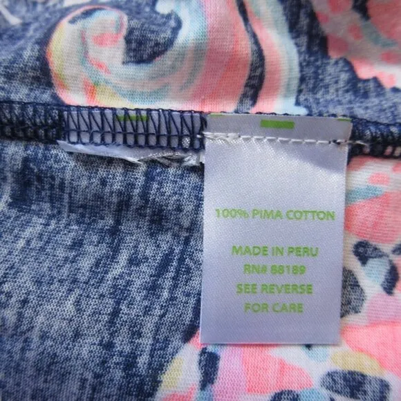 NWT Lilly Pulitzer Linden in Bright Navy Pop Up For The Halibut Shift Dress S