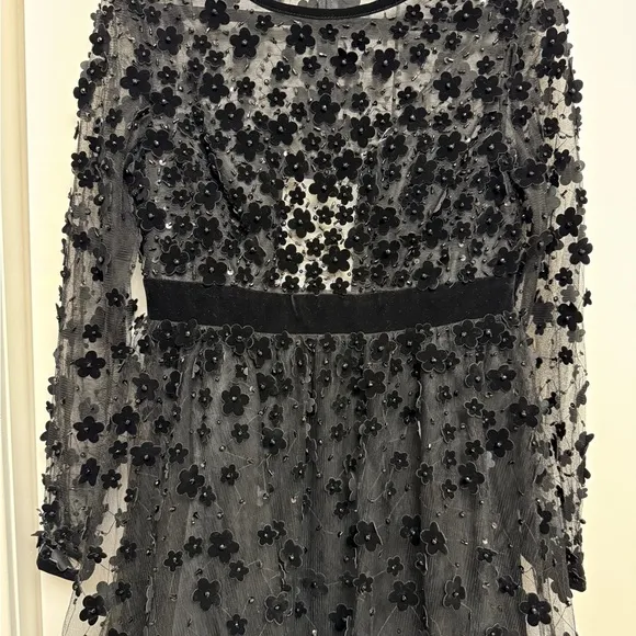 NWT | Mac Duggal 67007 Black Long Sleeve Fit &amp; Flare Dress Size 8