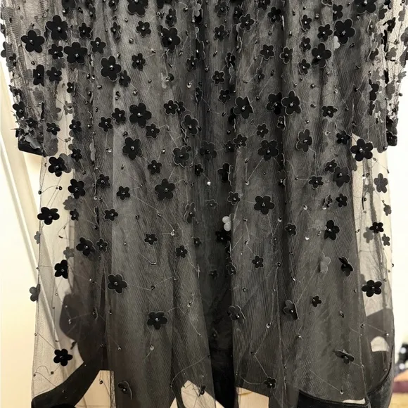 NWT | Mac Duggal 67007 Black Long Sleeve Fit &amp; Flare Dress Size 8