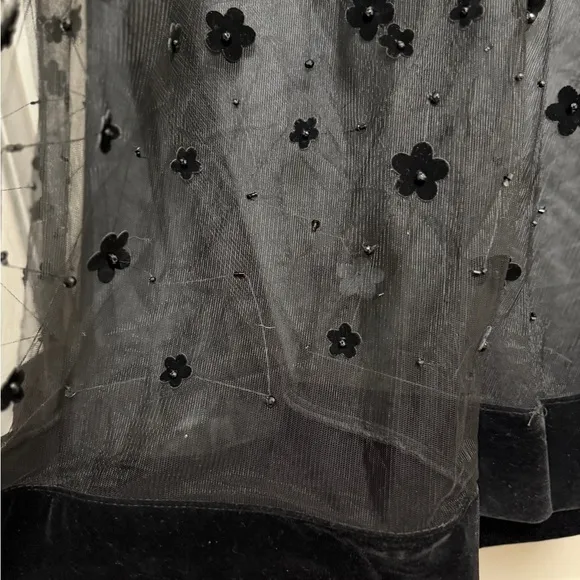 NWT | Mac Duggal 67007 Black Long Sleeve Fit &amp; Flare Dress Size 8